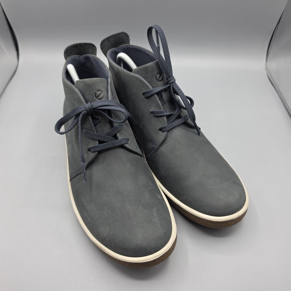 ECCO Chase Chukka Boots Womens 41 Gray Leather Comfort Lace Up Booties Shoes
